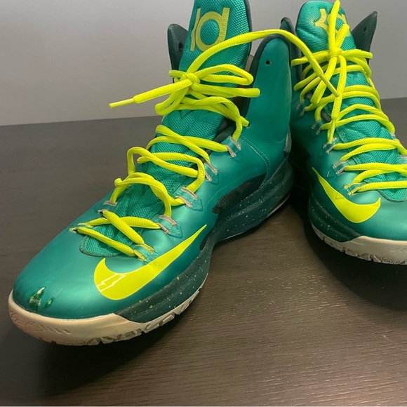 KD-5 Hulk Green Men's Basketball Shoes Nike Zoom Size 12 - Picture 8 of 13
